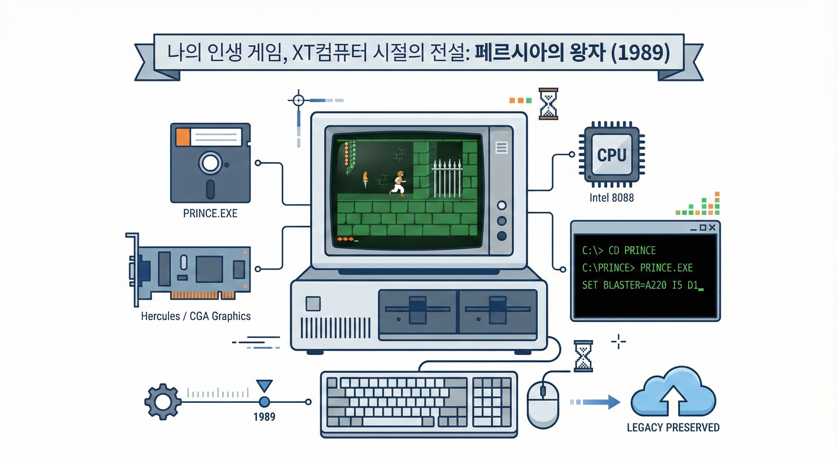 Featured image for 나의 인생 게임, XT컴퓨터 시절의 전설: 페르시아의 왕자 (1989)